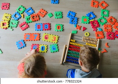 Kids Learning Numbers Mental Arithmetic Abacus Stock Photo (Edit Now ...