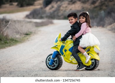 small boy motorbike