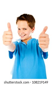 Little Boy Giving A Thumbs Up