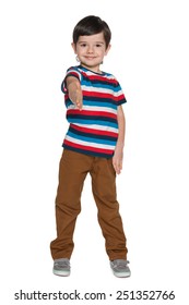 Little Boy Going Shake Hand Stock Photo (Edit Now) 251352766