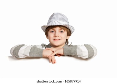 3,042 Little Boy Holding A Blank White Billboard Images, Stock Photos ...