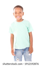 Little Boy Isolated White Background Stock Photo 1912192876 | Shutterstock