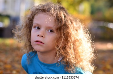 Little Boy Long Curly Hair Images Stock Photos Vectors Shutterstock