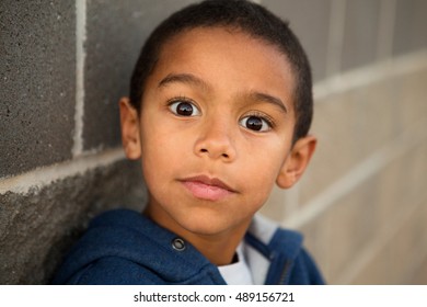 Little Boy Looking Camera Stock Photo 489156721 | Shutterstock