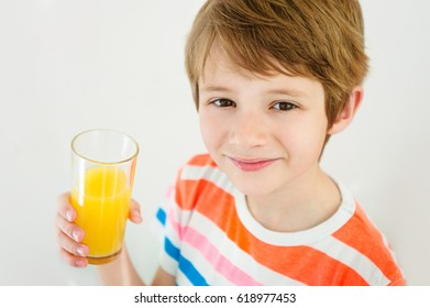 Little Boy Oranges Juice Object On Stock Photo 618977453 | Shutterstock