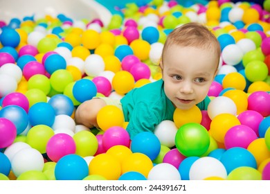 Happy Little Kid Boy Playing Colorful Stock Photo (Edit Now) 613854770