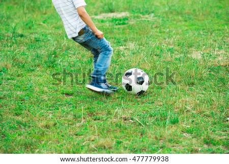 Similar – Image, Stock Photo Pampers-Liga / Direction training