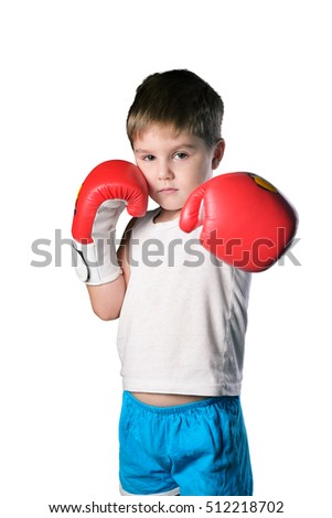 Similar – Image, Stock Photo little boy with boxing gloves on black background