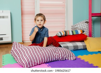 Little boy sleeping while nap time at the kindergarten - Powered by Shutterstock