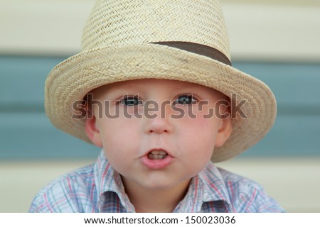 Similar – Image, Stock Photo portrait of a baby