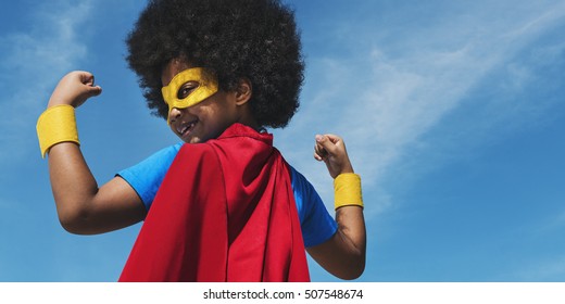 Little Boy Super Hero Concept