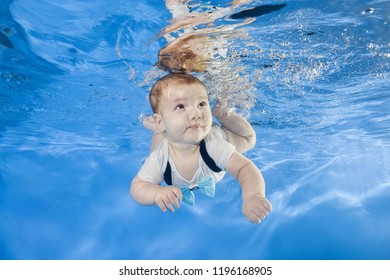 Little Boy Swims Underwater Pool Stock Photo 1196168905 | Shutterstock