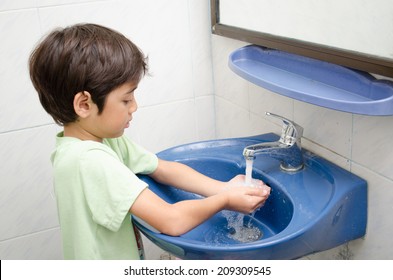 Little Boy Washing Hand