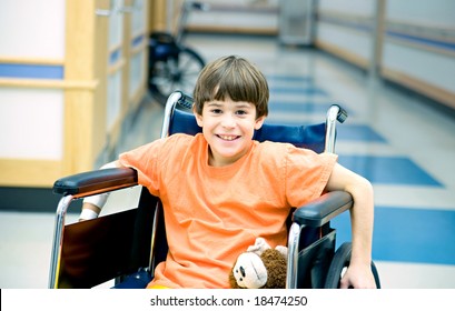 Little Boy in Wheelchair - Powered by Shutterstock