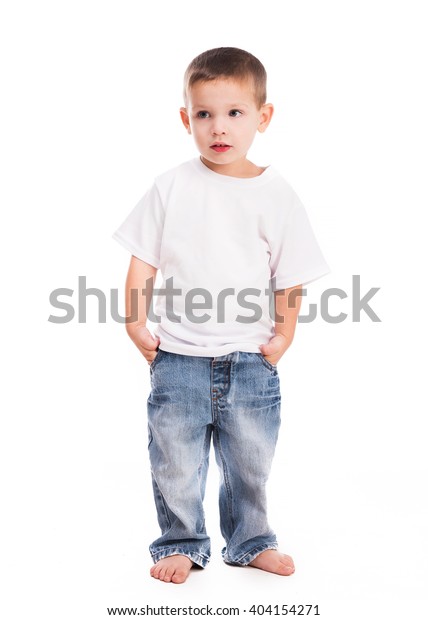 Little Boy White Shirt Stock Photo (Edit Now) 404154271
