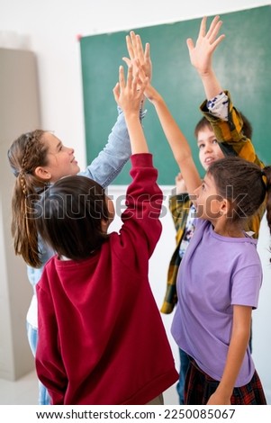 Similar – Image, Stock Photo Those who sit higher can fall lower