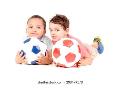 Little Boys Soccer Ball Isolated White Stock Photo 208479178 | Shutterstock