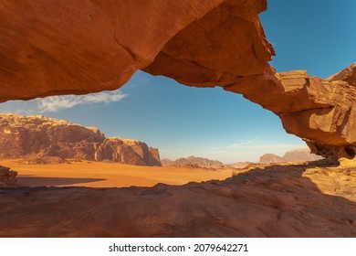 Little Bridge rock formation in Wadi Rum Dessert, Jordan - Powered by Shutterstock