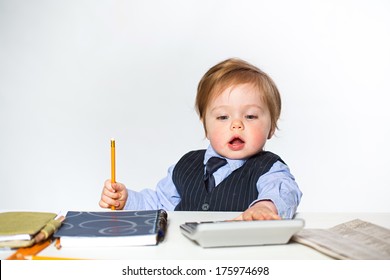 baby in business suit