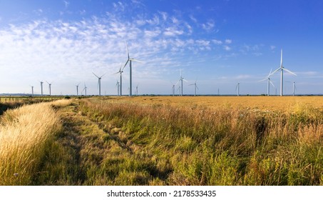 Little Cheyne Court wind farm on Wallands Marsh between Camber and Lydd on the East Sussex Kent border south east England UK