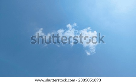 Similar – Image, Stock Photo Sky with little clouds and 2 different trees, bare and spring greenery