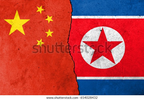 Little crack. Flags:\
China, North Korea
