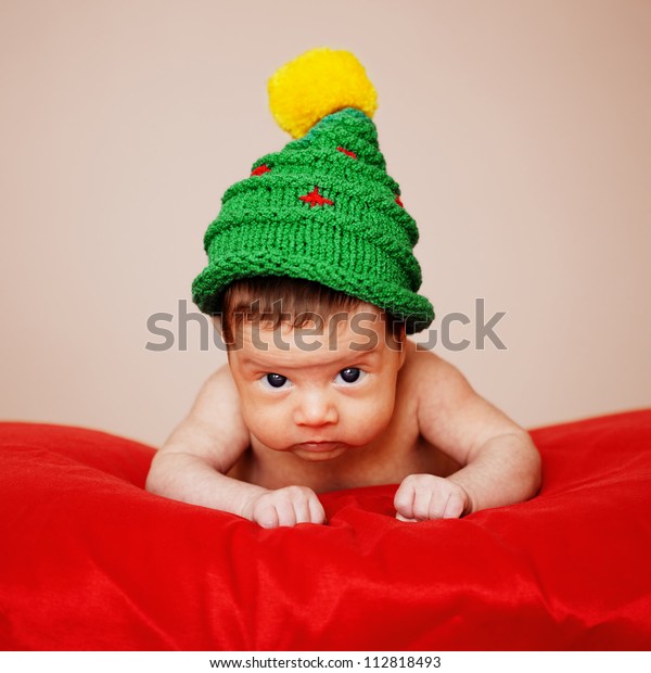 baby christmas tree hat