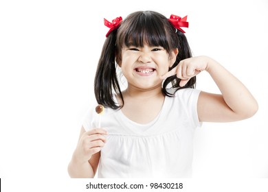 Little Cute Funny Asian Girl Colorful Stock Photo 98430218 | Shutterstock