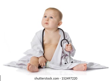 baby in doctor costume