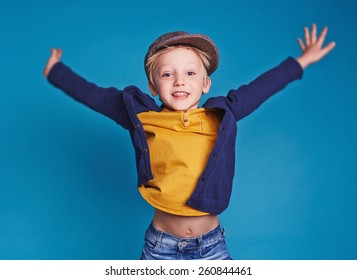 Little Excited Boy Stock Photo 260844461 | Shutterstock