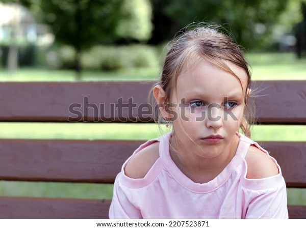 Little Girl 7 Years Old Blonde Stock Photo 2207523871 | Shutterstock