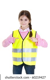 Little Girl Advice To Use The Reflective Clothing