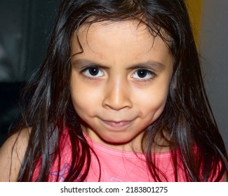 Little Girl Angry Face Stock Photo 2183801275 | Shutterstock