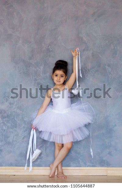 little girl ballet shoes with ribbons