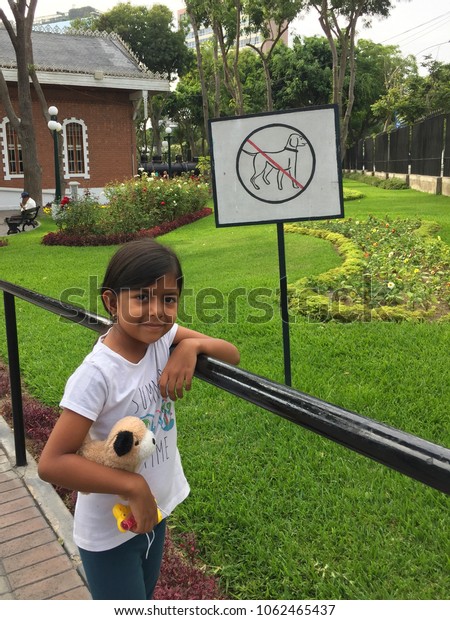 Little girl breaking the\
rules