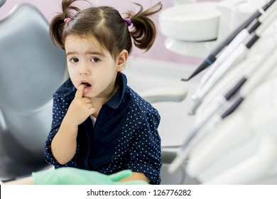 Little Girl At The Dentist