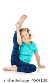 Little Girl Doing Fitness Exercises Stock Photo 406391182 | Shutterstock