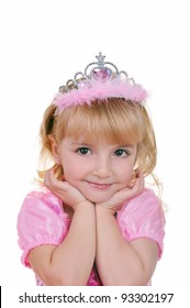 Little Girl Dressed Princess Pink Tiara Stock Photo 93302197 | Shutterstock