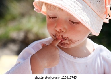 Baby Eating Chocolate Images Stock Photos Vectors Shutterstock