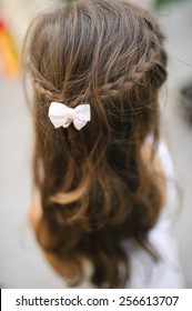 A Little Girl At A Hair Salon