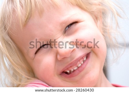 Similar – Image, Stock Photo Girl Baby smiling