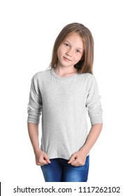 grey t shirt full sleeve for girls