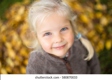 Little Girl Looking Up