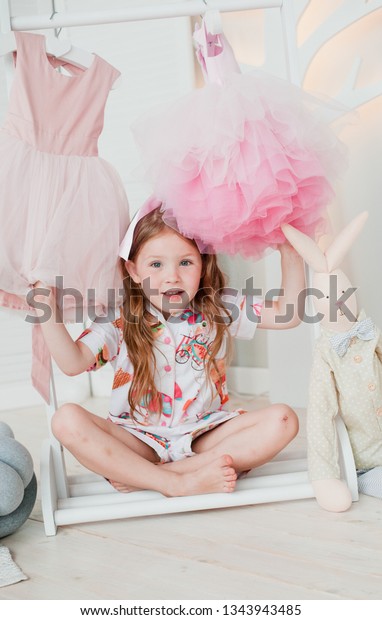 little girl dressing