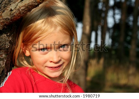 Similar – Happy girl with food on her mouth