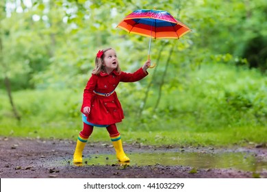 little girl rain boots and coat