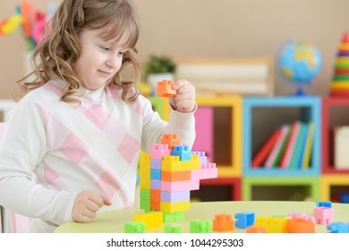 Child Girl Kid Playing Sorter Toys Stock Photo (edit Now) 723174538