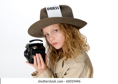 Image result for camera operator press hat