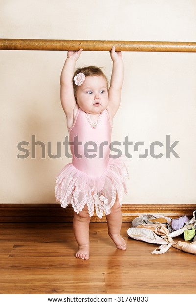 Little Girl Short Hair Wearing Pink Stock Photo Edit Now 31769833