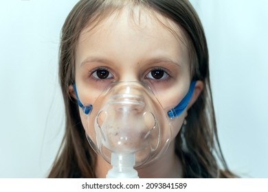 Little Girl Sickly Appearance Uses Oxygen Stock Photo 2093841589 ...